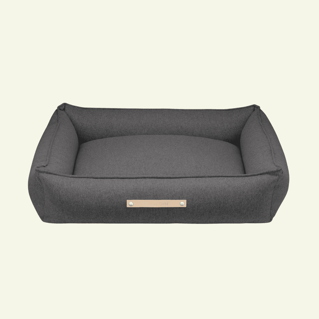 Movik | Panier orthopédique pour chien, housse amovible - Jean - Poil - Anthracite