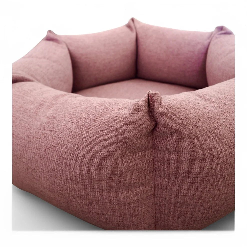Nest | Panier cocooning sécurisé pour chat à bords enveloppants - Jean - Poil - Anthracite
