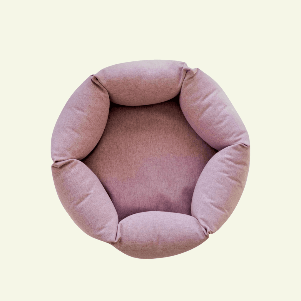 Nest | Panier cocooning sécurisé pour chat à bords enveloppants - Jean - Poil - Anthracite