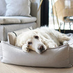 Orteo | Panier orthopédique pour chien - Jean - Poil - Lin