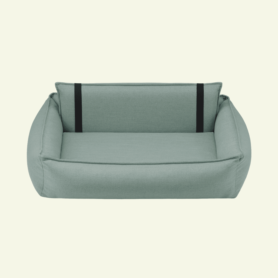 Orteo | Panier orthopédique pour chien - Jean - Poil - Vert clair
