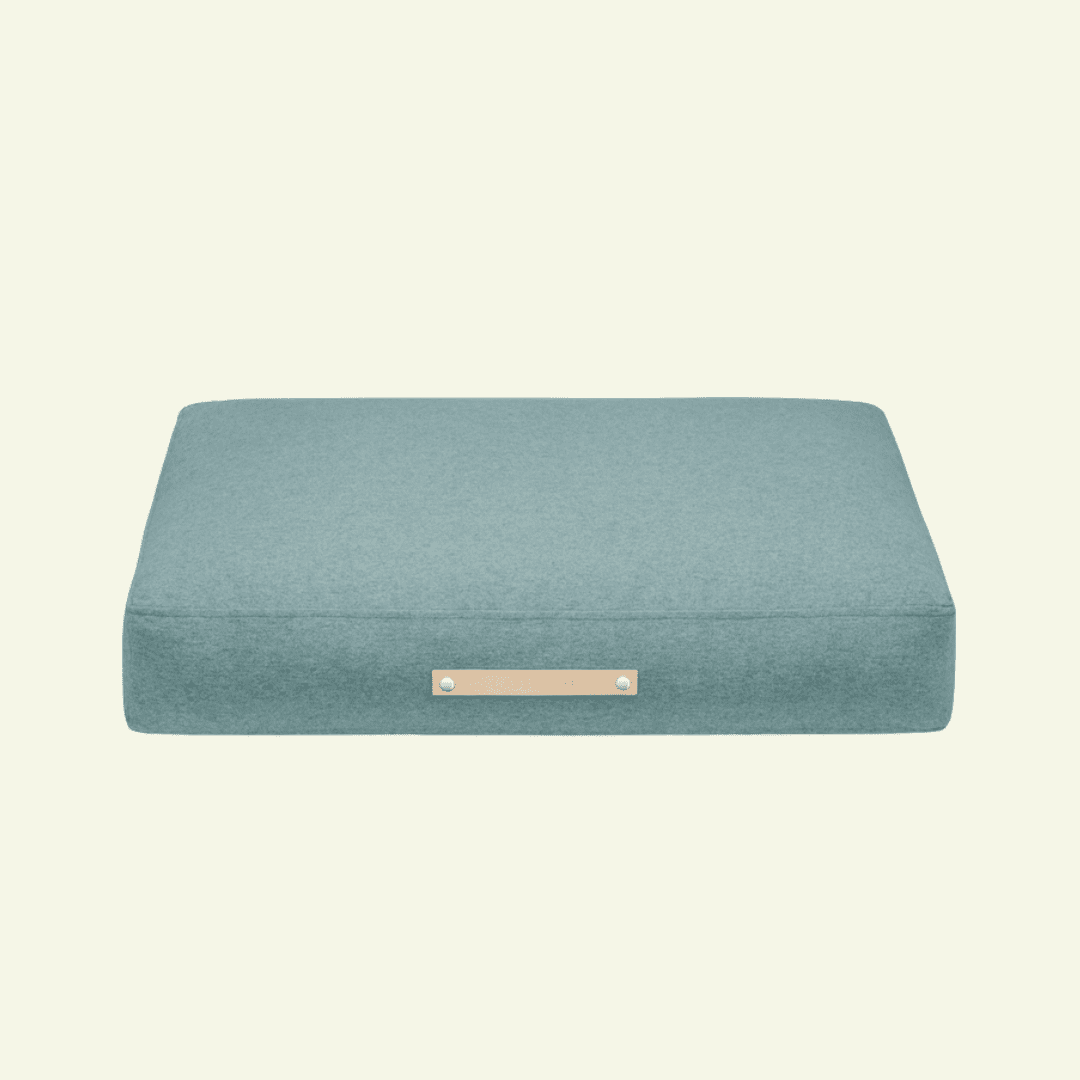 Oslo | Coussin pour chien - style scandinave, housse lavable - Jean - Poil - Bleu azure