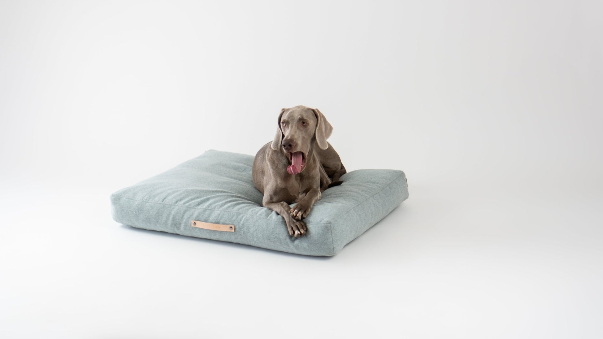 Oslo | Coussin pour chien - style scandinave, housse lavable - Jean - Poil - Bleu marine