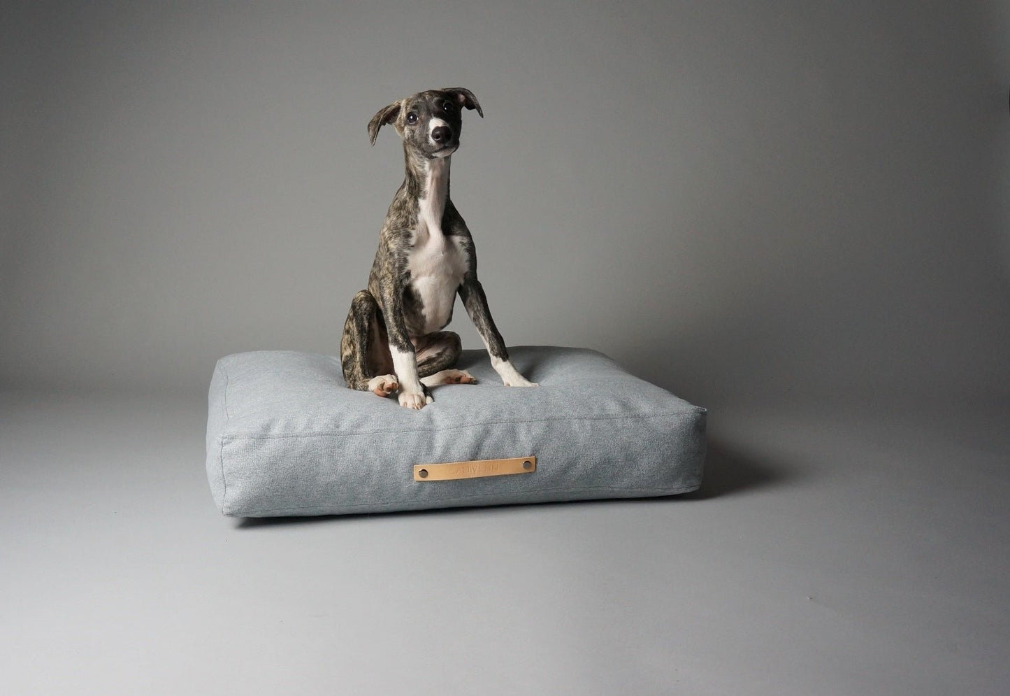 Oslo | Coussin pour chien - style scandinave, housse lavable - Jean - Poil - Bleu marine