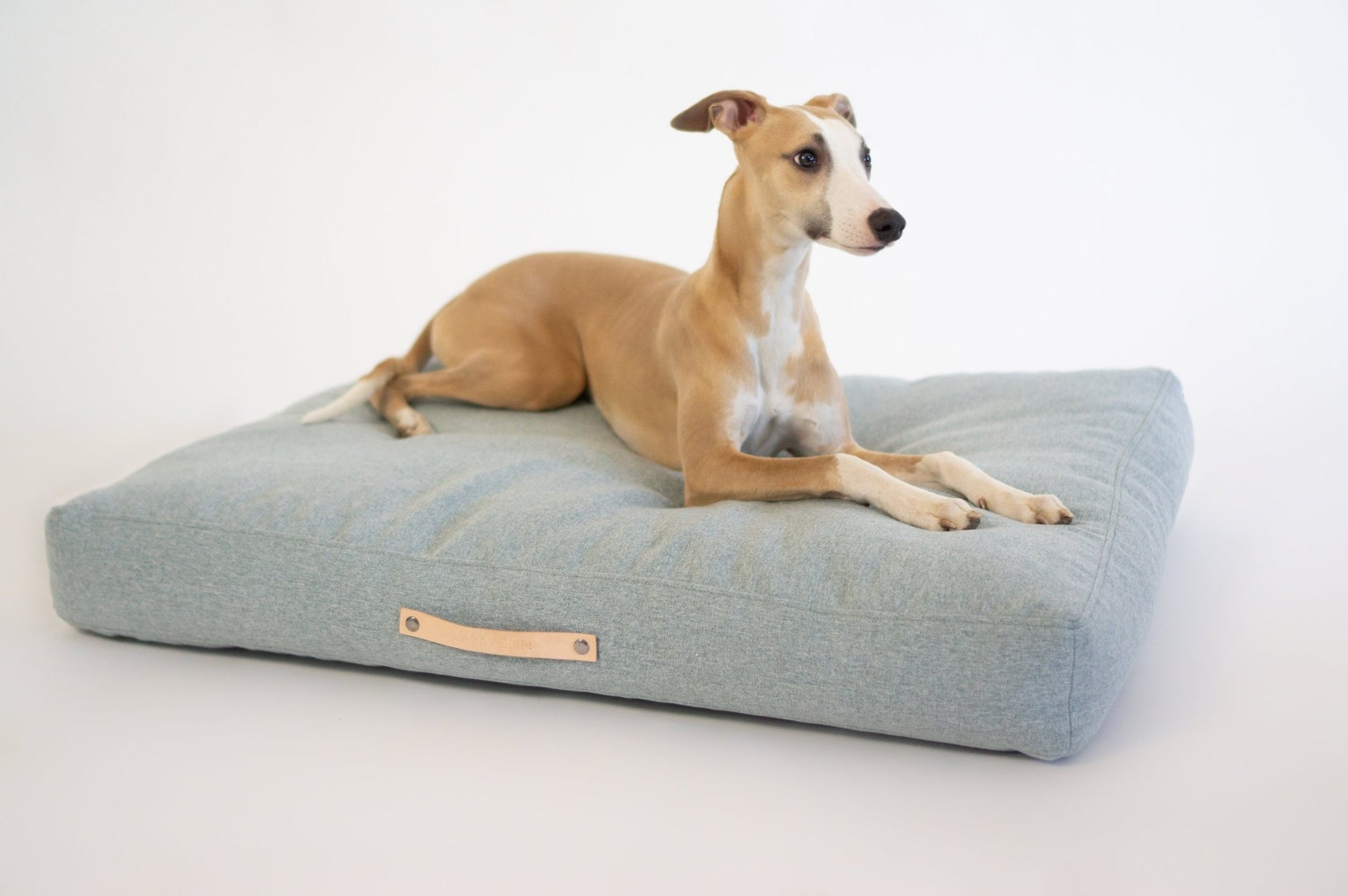 Oslo | Coussin pour chien - style scandinave, housse lavable - Jean - Poil - Bleu marine