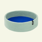 Panier pour chat en laine feutrée naturelle vert sauge, personnalisable - Jean - Poil - Bleu