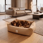 Pioggia | Panier pour chien waterproof, housse amovible - Jean-Poil - Beige