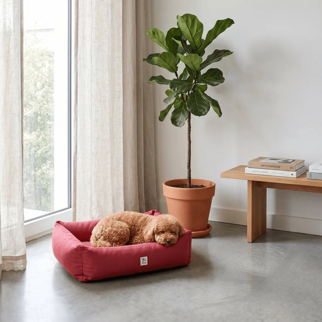Pioggia | Panier pour chien waterproof, housse amovible - Jean-Poil - Bleu