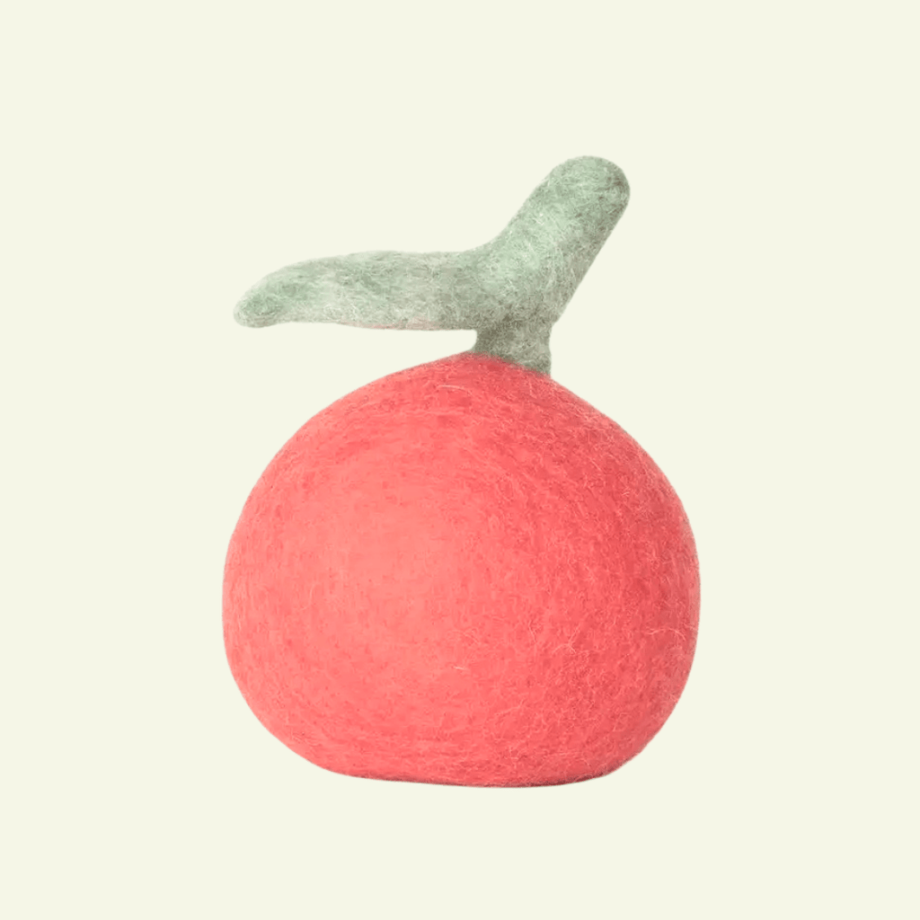 Pomme | Jouet en feutre de laine naturel - Jean - Poil - 