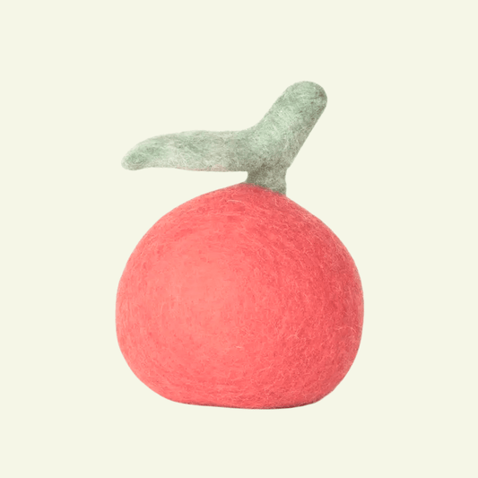 Pomme | Jouet en feutre de laine naturel - Jean - Poil - 