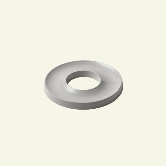 Ring | Gamelle anti glouton en porcelaine pour chat - Jean - Poil - Gris