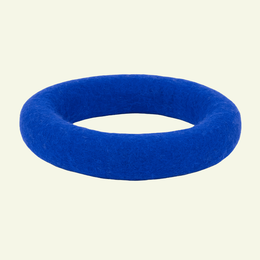 Ring | Jouet en feutre de laine naturelle - Jean - Poil - Bleu