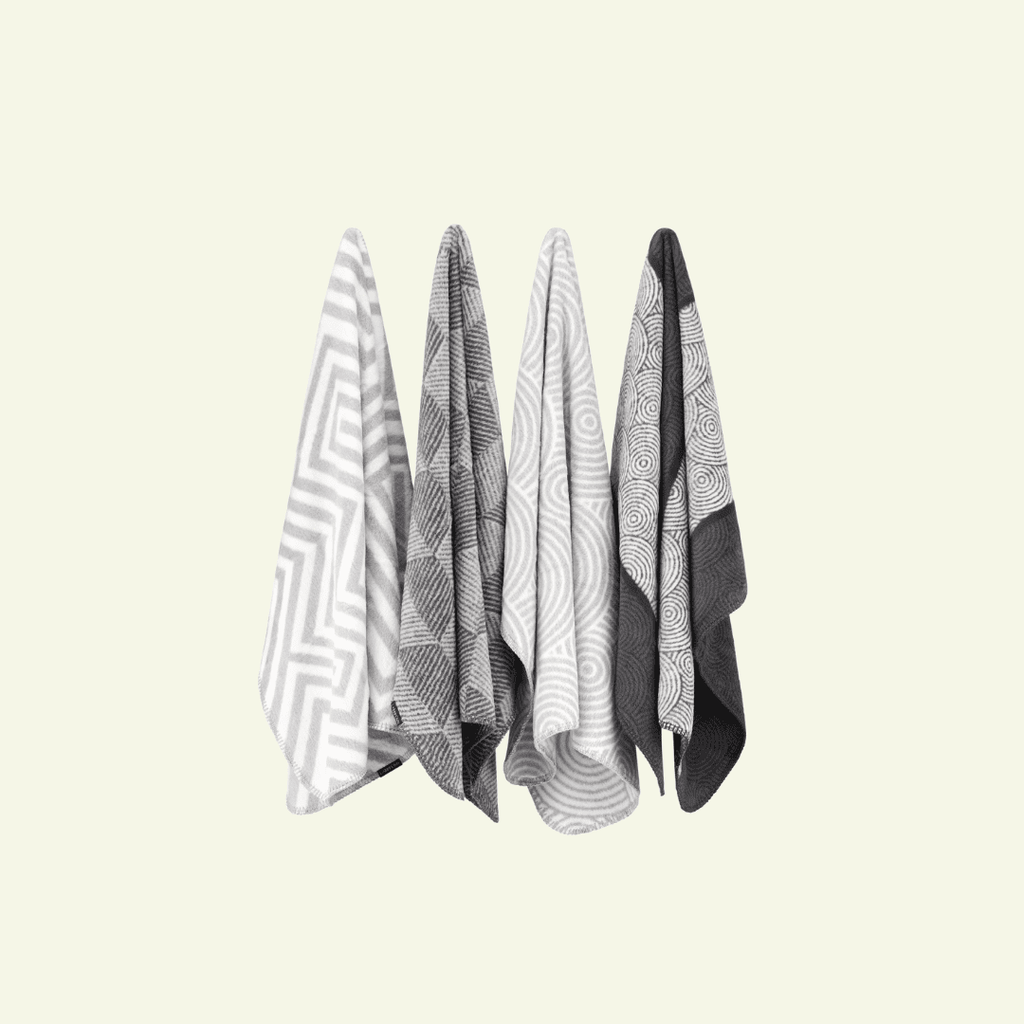Shapes | Couverture design graphique en coton pour chien et chat - Jean - Poil - Manno
