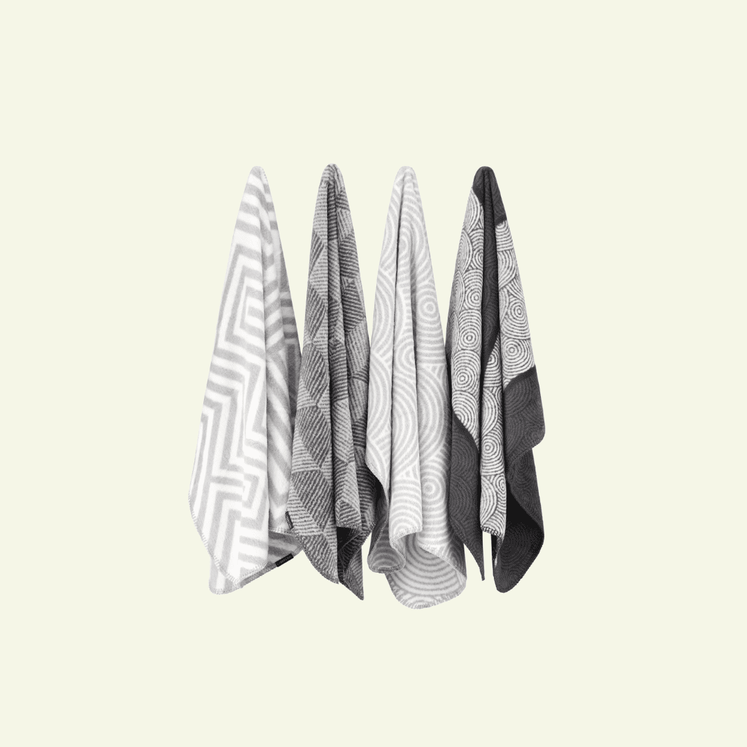 Shapes | Couverture design graphique en coton pour chien et chat - Jean - Poil - Manno