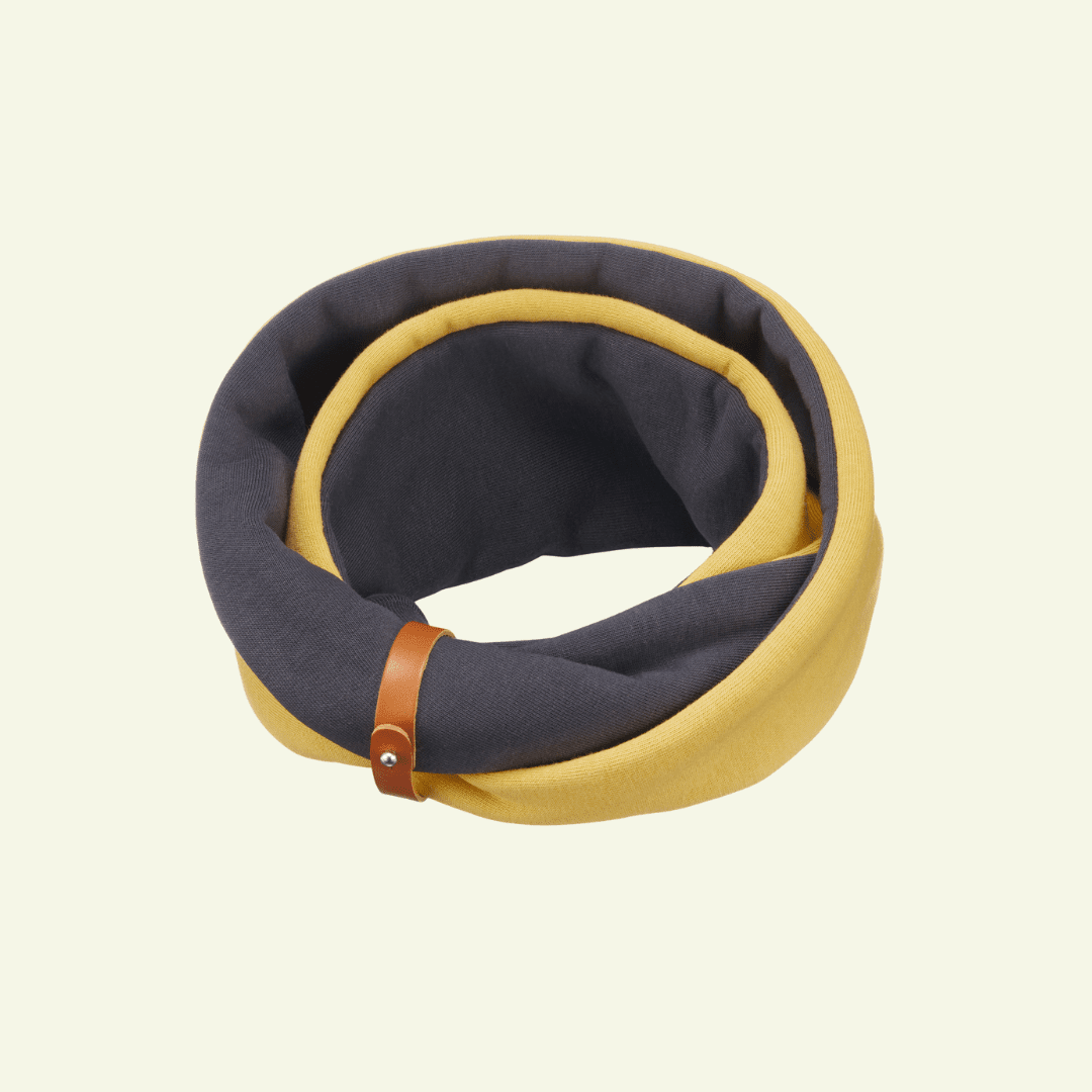 SIMO| Cache - cou double pour chien - Jean - Poil - Jaune