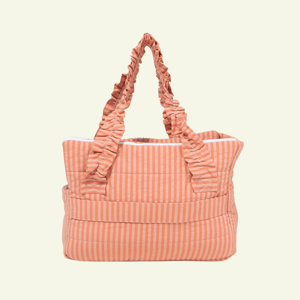 Sintra | Sac de transport pour chien & chat rayé orange, normé transports - Jean-Poil -