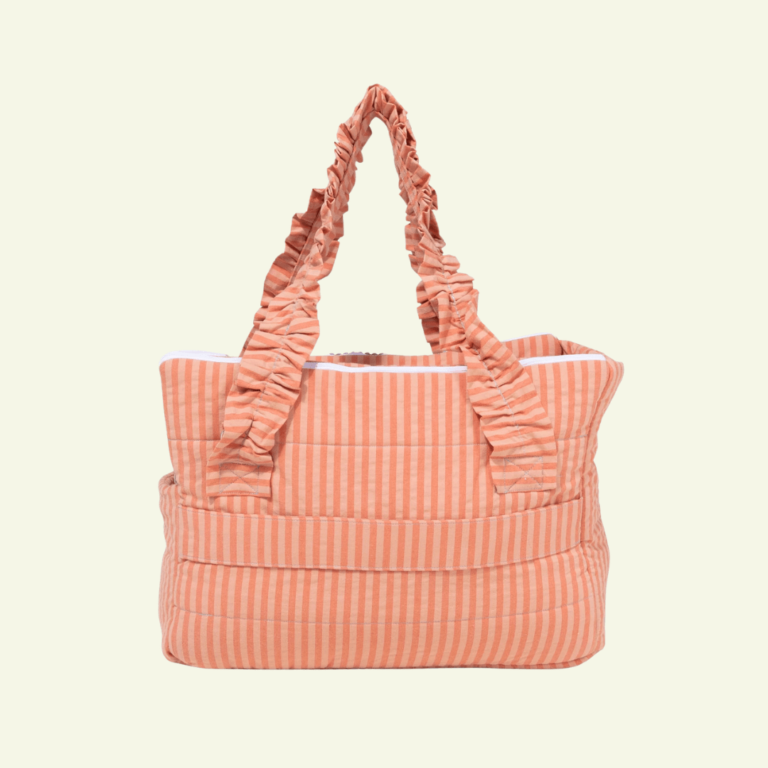 Sintra | Sac de transport pour chien & chat rayé orange, normé transports - Jean-Poil -
