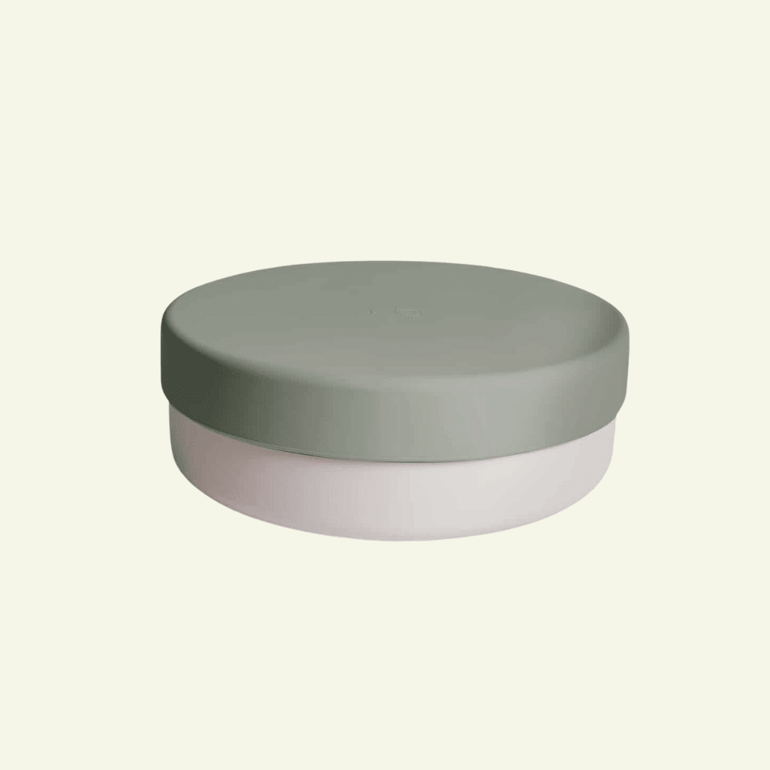 Smooth | Gamelle silicone 3 en 1 avec couvercle antidérapant - Jean - Poil - Bleu clair