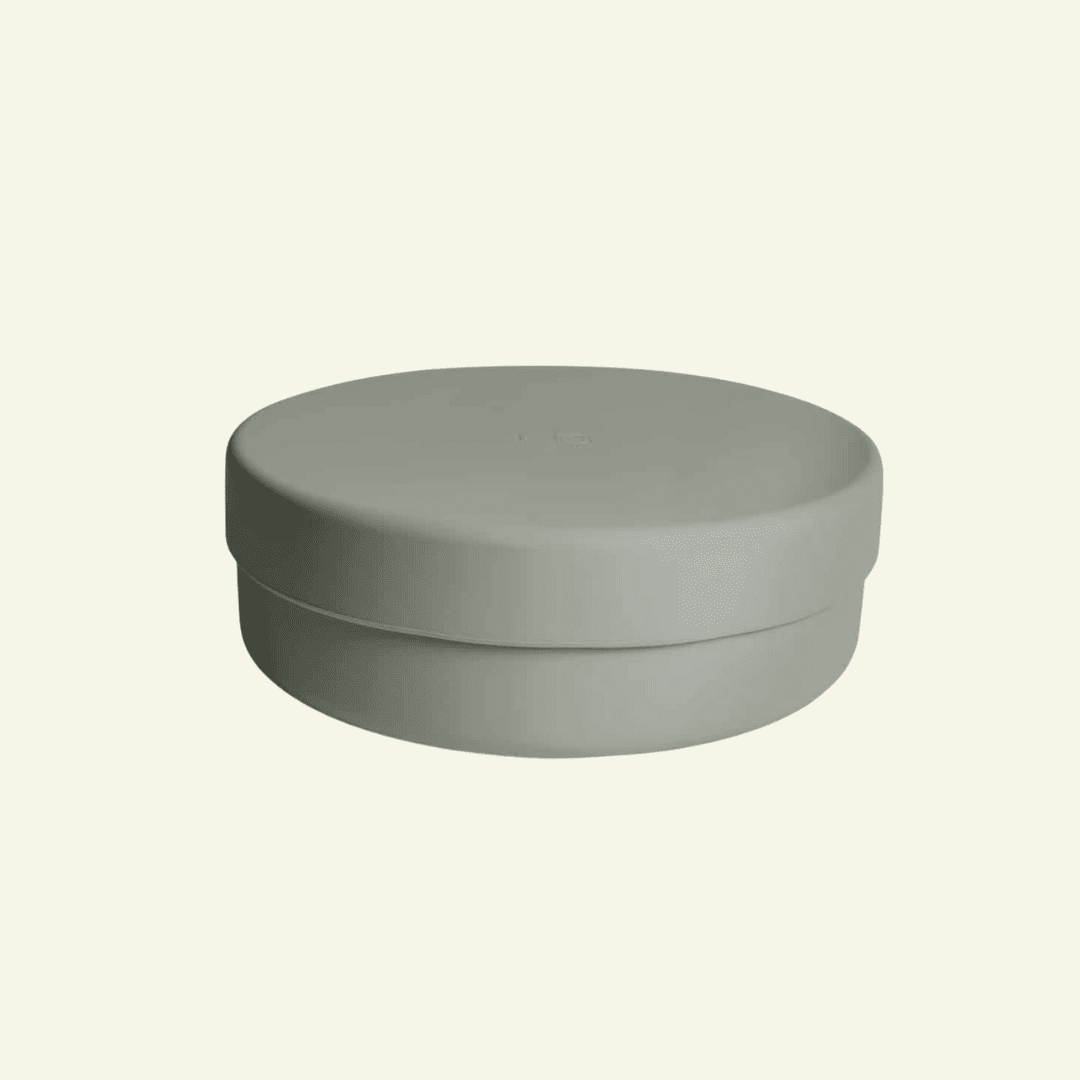 Smooth | Gamelle silicone 3 en 1 avec couvercle antidérapant - Jean - Poil - Gris foncé