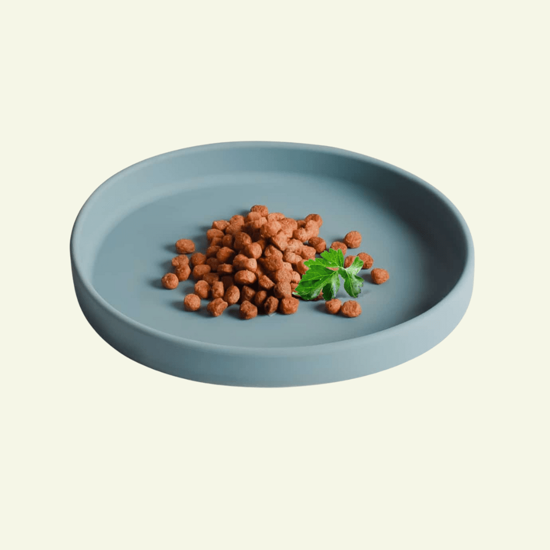 Smooth | Gamelle silicone anti - stress des moustaches pour chat - Jean - Poil - Bleu clair