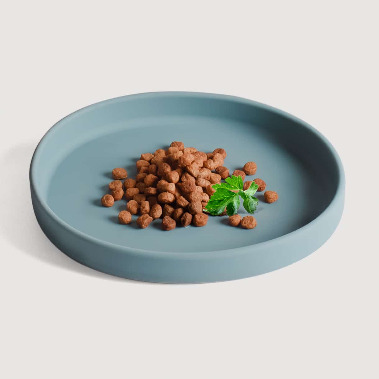 Smooth | Gamelle silicone anti - stress des moustaches pour chat - Jean - Poil - Bleu clair