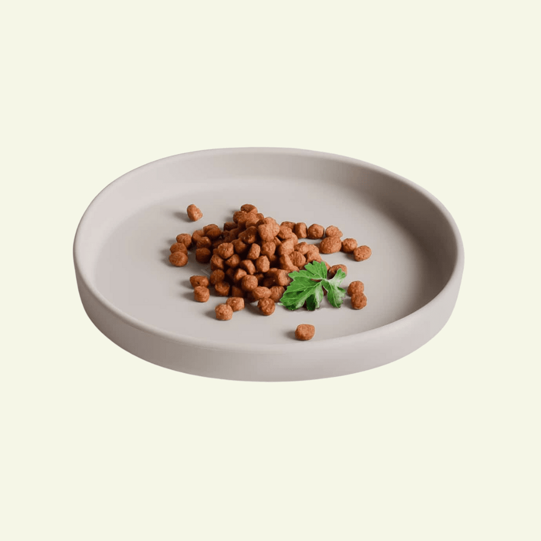 Smooth | Gamelle silicone anti - stress des moustaches pour chat - Jean - Poil - Gris clair