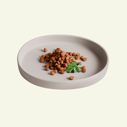Smooth | Gamelle silicone anti - stress des moustaches pour chat - Jean - Poil - Gris clair