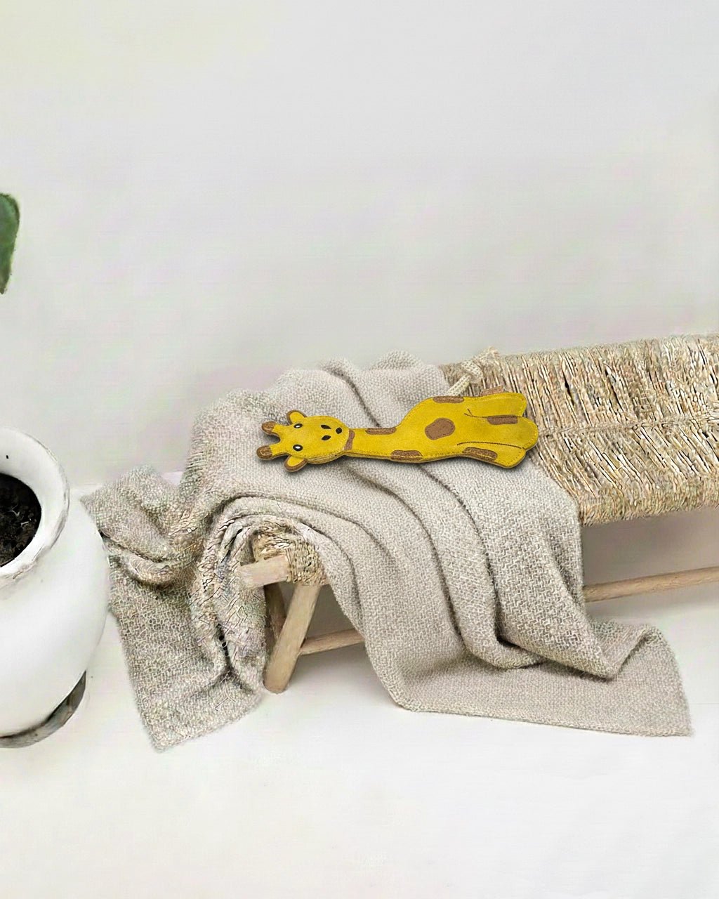 Sophie | Jouet pour chien en chutes de daim et fibres de coco - Jean - Poil - 