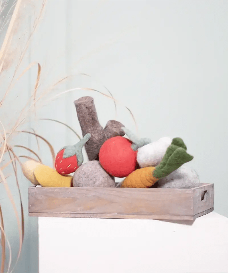 Stock | Jouet en feutre de laine naturel - Jean - Poil - 