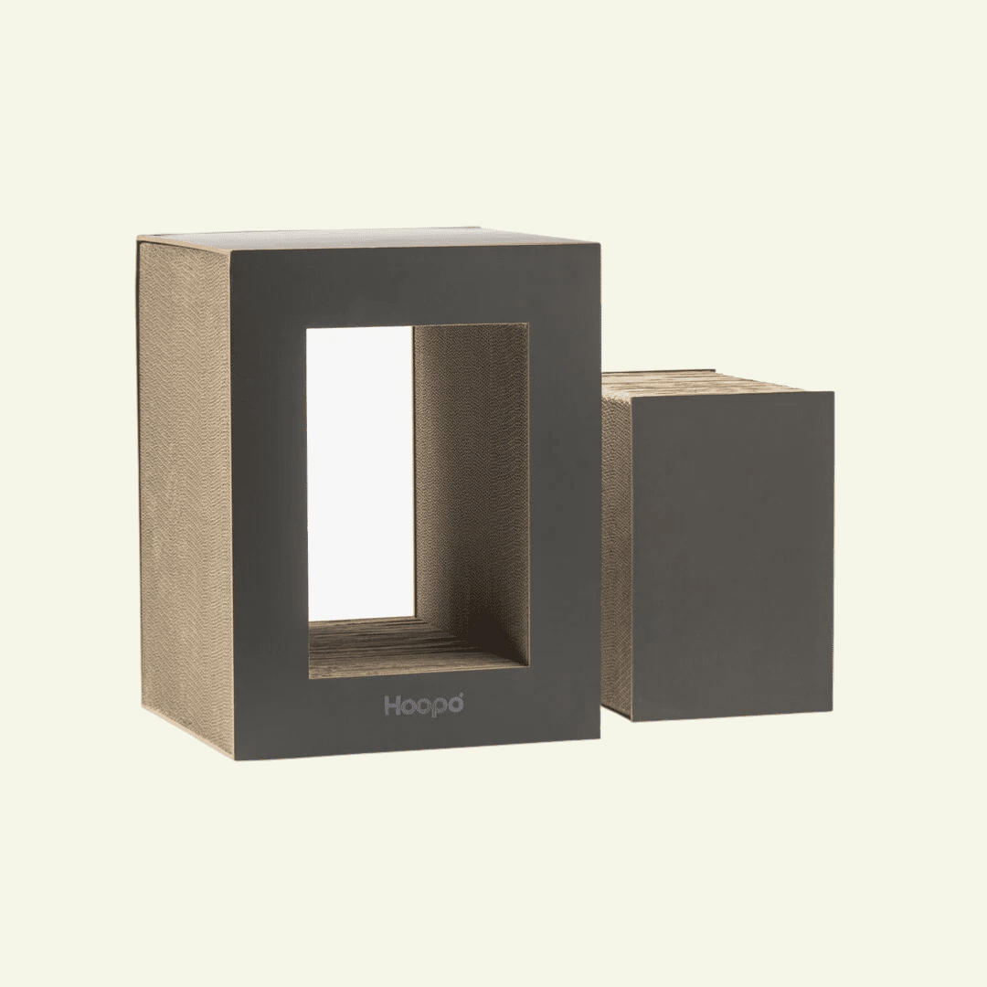 Table | Meuble à griffer en carton recyclé pour chat - Jean - Poil - Noir