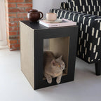 Table | Meuble à griffer en carton recyclé pour chat - Jean - Poil - Noir
