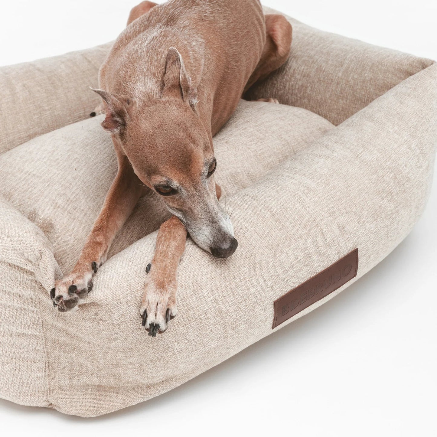 Tahoe | Panier pour chien à mémoire de forme, fait main - Jean - Poil - S