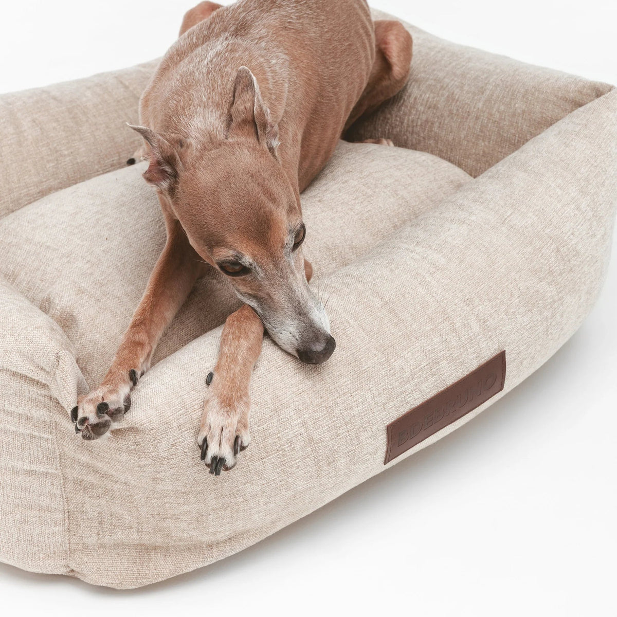 Tahoe | Panier pour chien à mémoire de forme, fait main - Jean - Poil - S