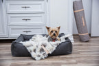 Tösse | Couverture double face douce et chaude pour chien - Jean - Poil - S
