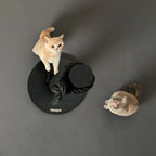 Totem | Griffoir de compétition en bois et sisal pour chat - Jean - Poil - Noir