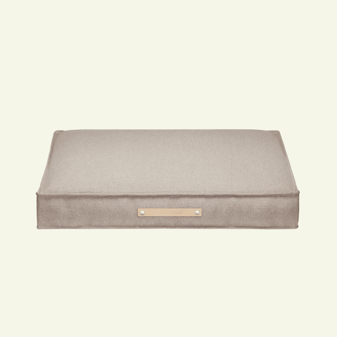 Tove | Matelas orthopédique pour chien Tove - housse amovible - Jean - Poil - Beige