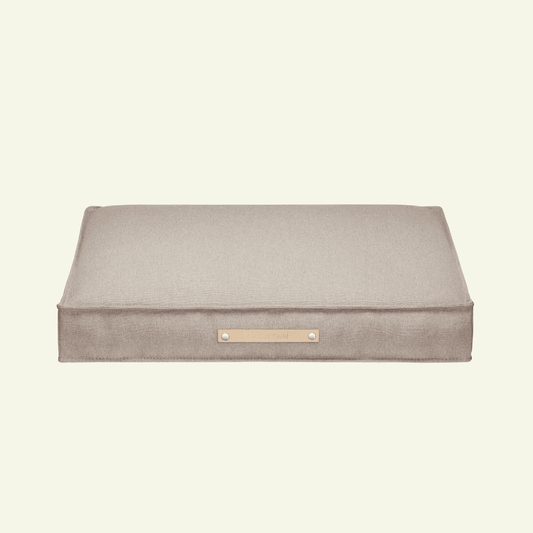 Tove | Matelas orthopédique pour chien Tove - housse amovible - Jean - Poil - Beige