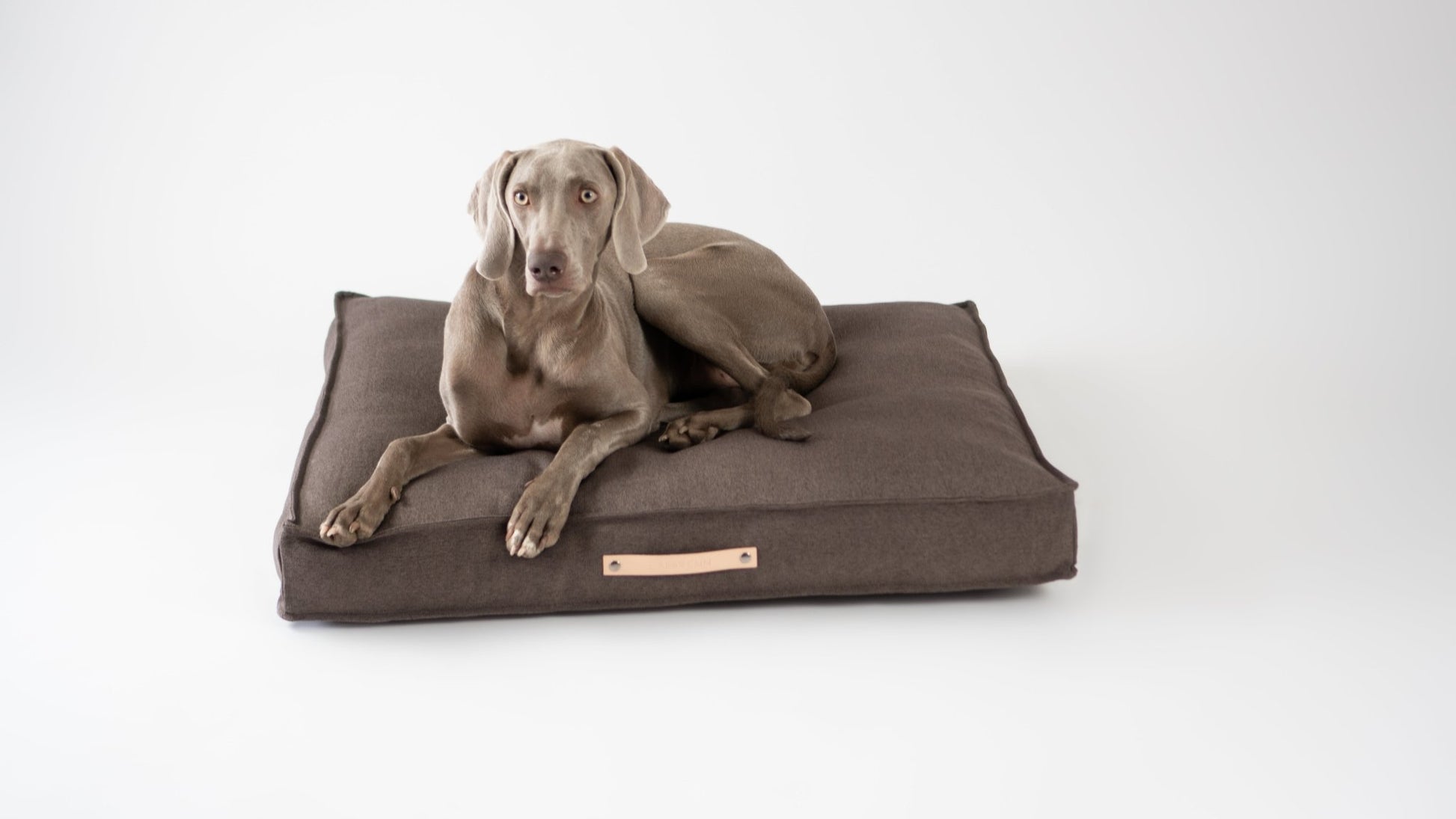 Tove | Matelas orthopédique pour chien Tove - housse amovible - Jean - Poil - Marron