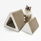 Triangle | Meuble à griffer en carton pour chat - Jean - Poil - Noir