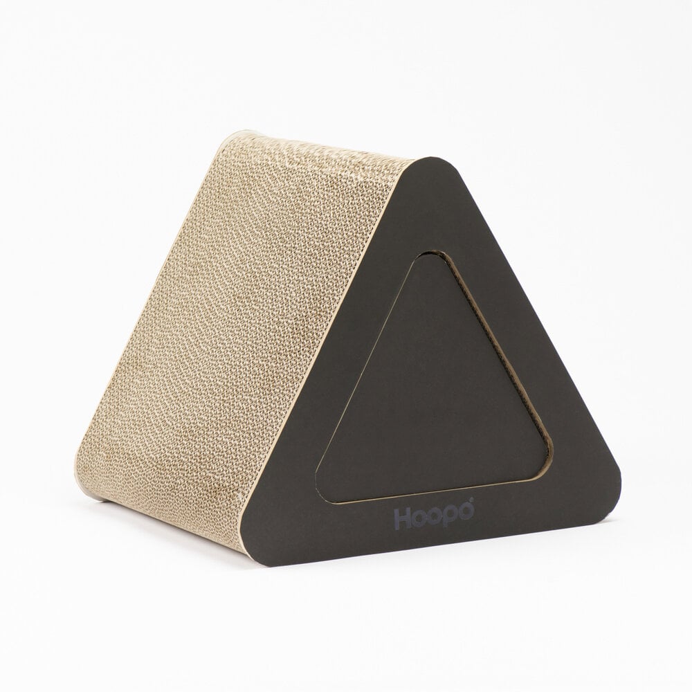 Triangle | Meuble à griffer en carton pour chat - Jean - Poil - Noir
