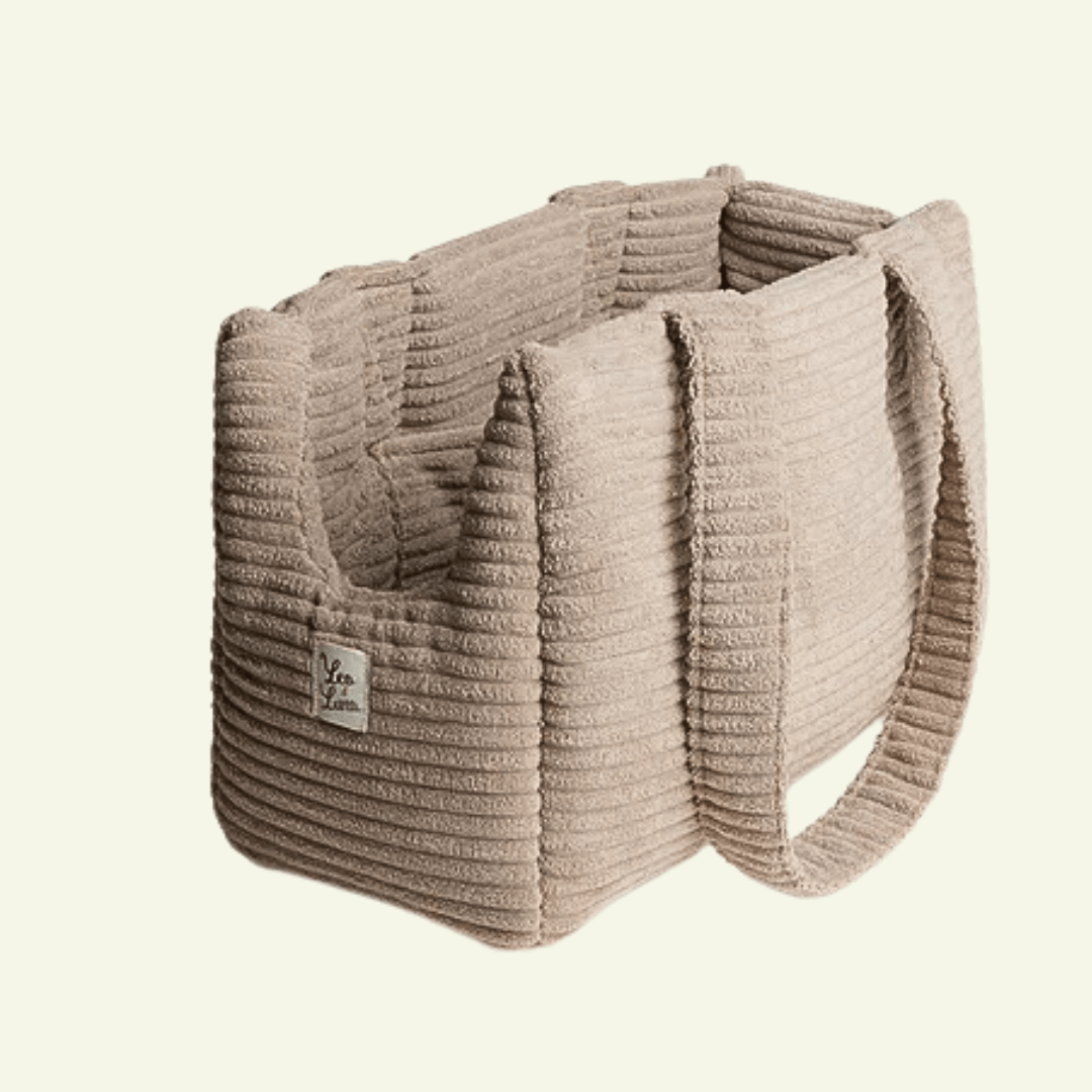 Velluto | Sac de transport en velours côtelé - fabrication artisanale - Jean - Poil - S