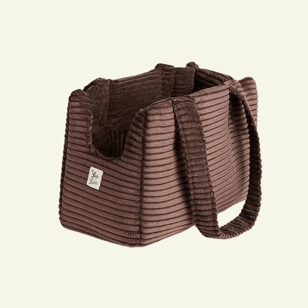 Velluto | Sac de transport en velours côtelé - fabrication artisanale - Jean - Poil - S