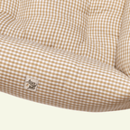 Vichy | Panier en coton déhoussable - fabrication artisanale - Jean - Poil - Vert