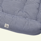 Vichy | Panier en coton déhoussable - fabrication artisanale - Jean - Poil - Vert