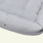 Vichy | Panier en coton déhoussable - fabrication artisanale - Jean - Poil - Vert
