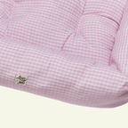 Vichy | Panier en coton déhoussable - fabrication artisanale - Jean - Poil - Vert