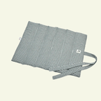 Vichy | Tapis de voyage enroulable - fabrication artisanale - Jean - Poil - Vert